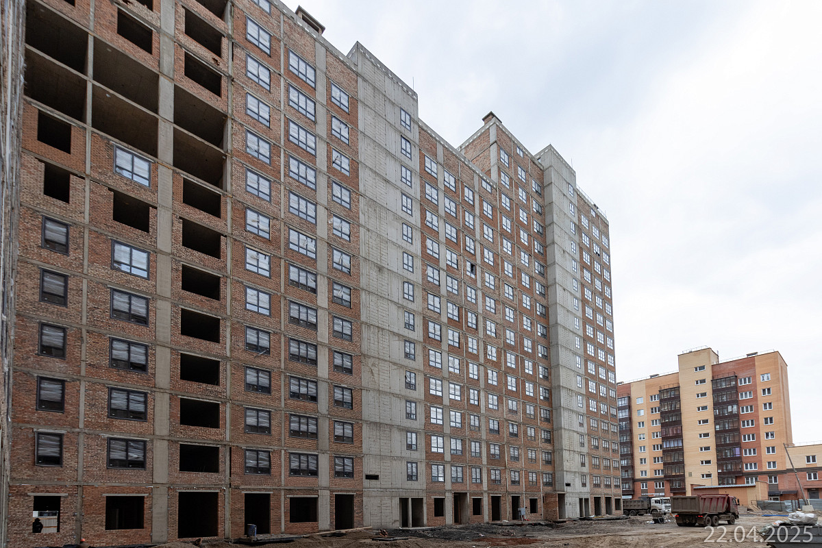 Ход строительства прогресс-кварталов «Перемены» — апрель 2025