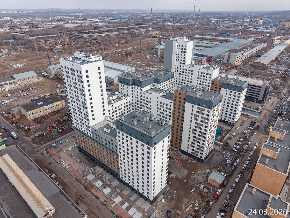 Ход строительства прогресс-кварталов «Перемены» — март 2026