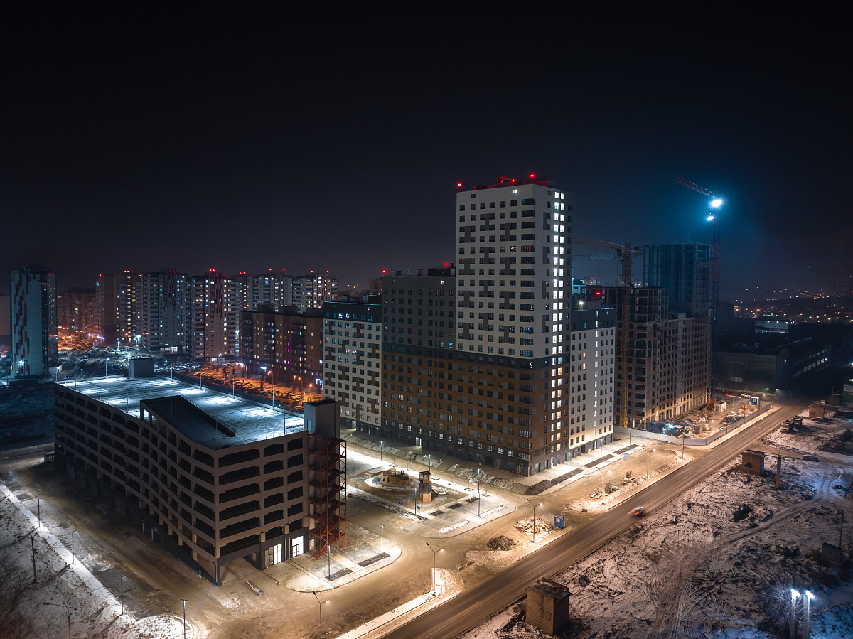 «Конструктив Девелопмент» запустил уличное освещение на ул. Кутузова