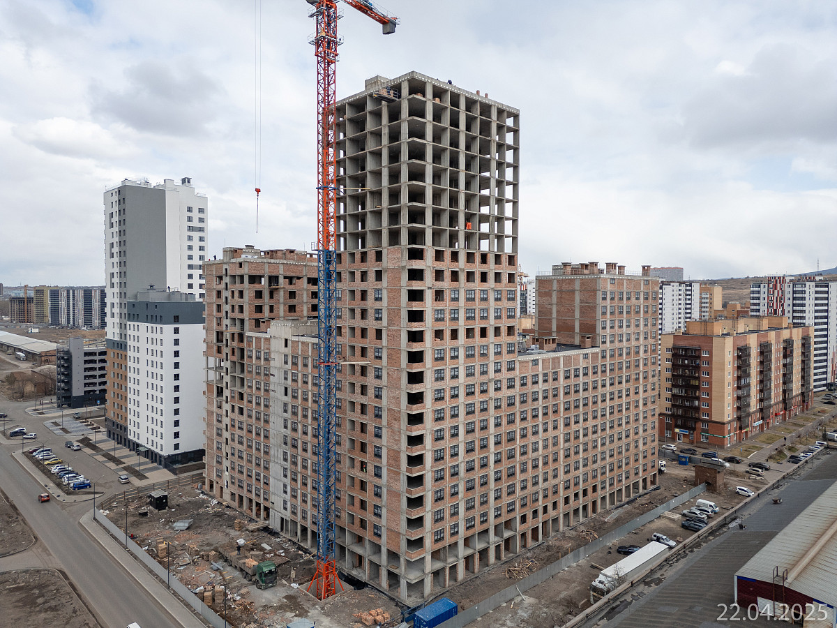 Ход строительства прогресс-кварталов «Перемены» — апрель 2025