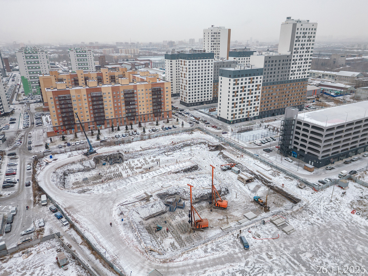 Ход строительства прогресс-кварталов «Перемены» — ноябрь 2025