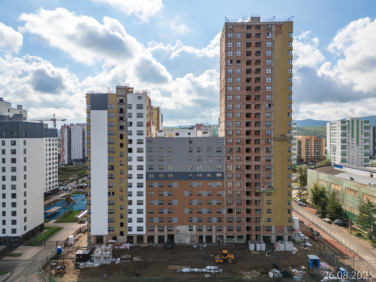 Ход строительства прогресс-кварталов «Перемены» — август 2025