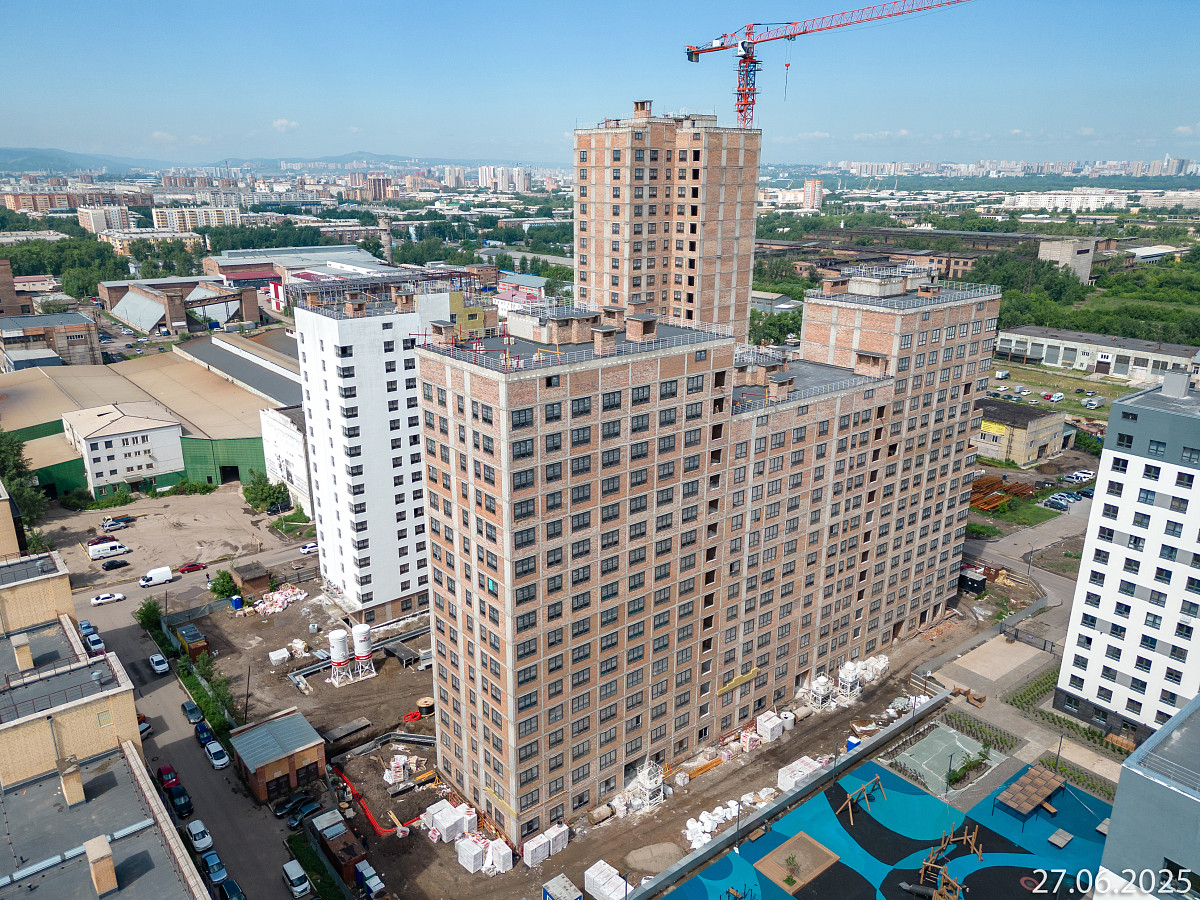 Ход строительства прогресс-кварталов «Перемены» — июнь 2025