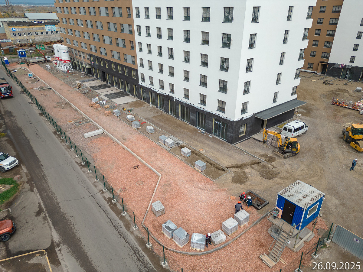 Ход строительства прогресс-кварталов «Перемены» — сентябрь 2025