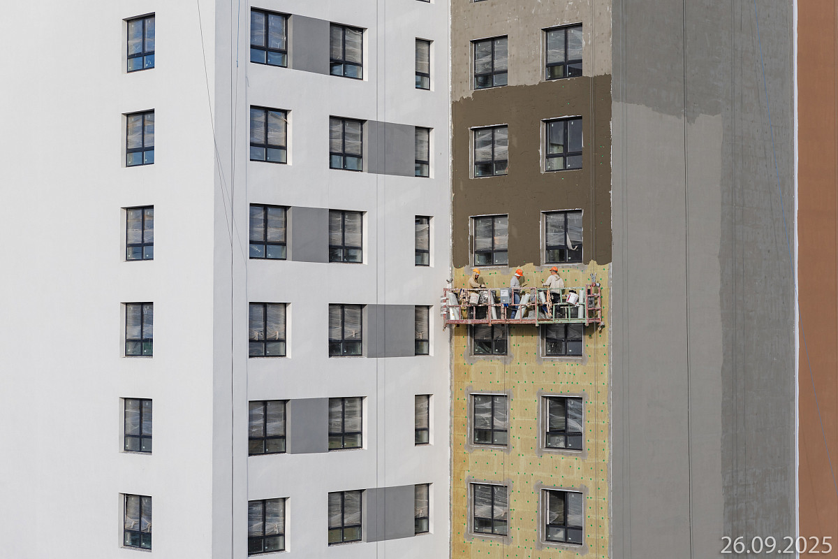 Ход строительства прогресс-кварталов «Перемены» — сентябрь 2025